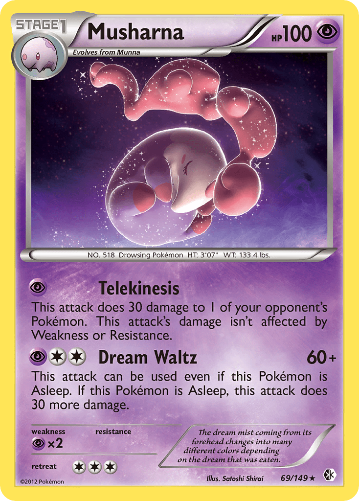 Musharna (69/149) [Black & White: Boundaries Crossed] Pokemon Single Pokémon  | Multizone: Comics And Games