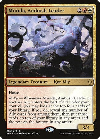 Munda, Ambush Leader [Battle for Zendikar] MTG Single Magic: The Gathering  | Multizone: Comics And Games