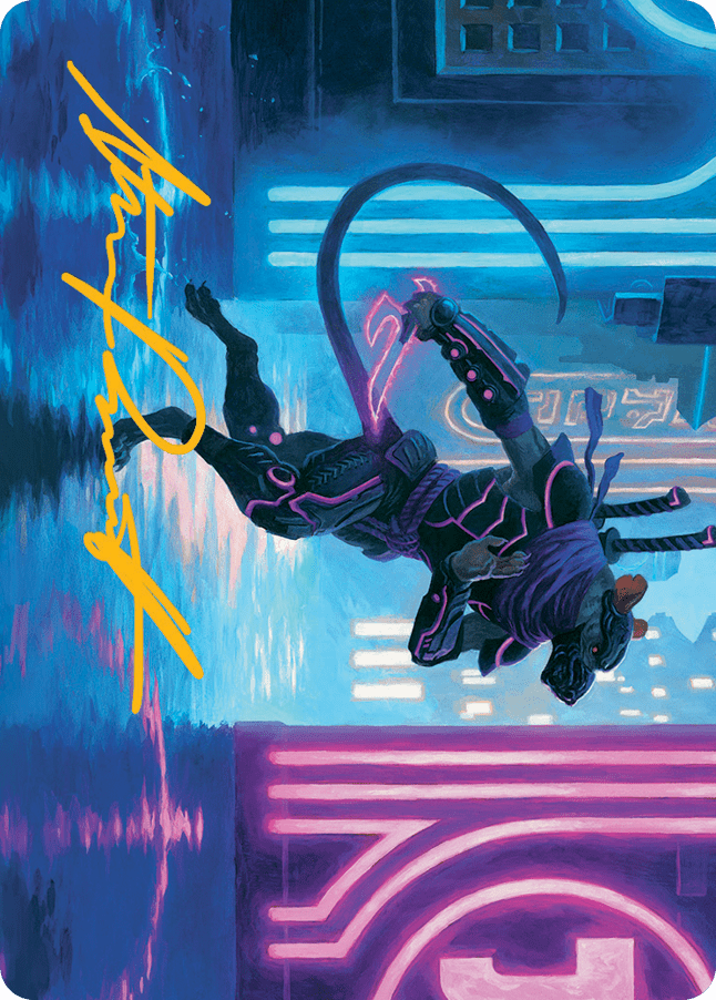 Nezumi Informant Art Card (Gold-Stamped Signature) [March of the Machine Art Series] MTG Single Magic: The Gathering  | Multizone: Comics And Games