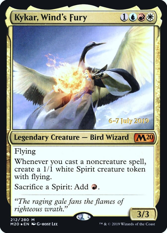 Kykar, Wind's Fury [Core Set 2020 Prerelease Promos] MTG Single Magic: The Gathering  | Multizone: Comics And Games