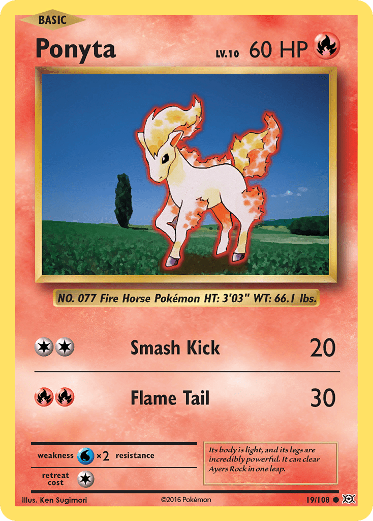 Ponyta (19/108) [XY: Evolutions] Pokemon Single Pokémon  | Multizone: Comics And Games