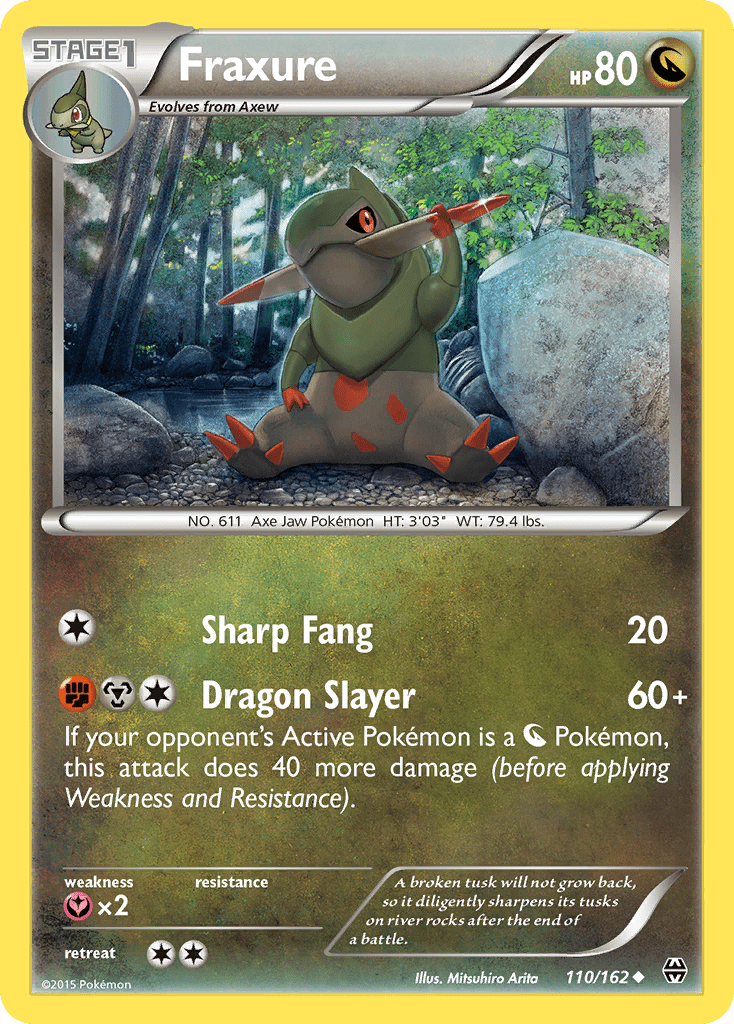 Fraxure (110/162) [XY: BREAKthrough] Pokemon Single Pokémon  | Multizone: Comics And Games