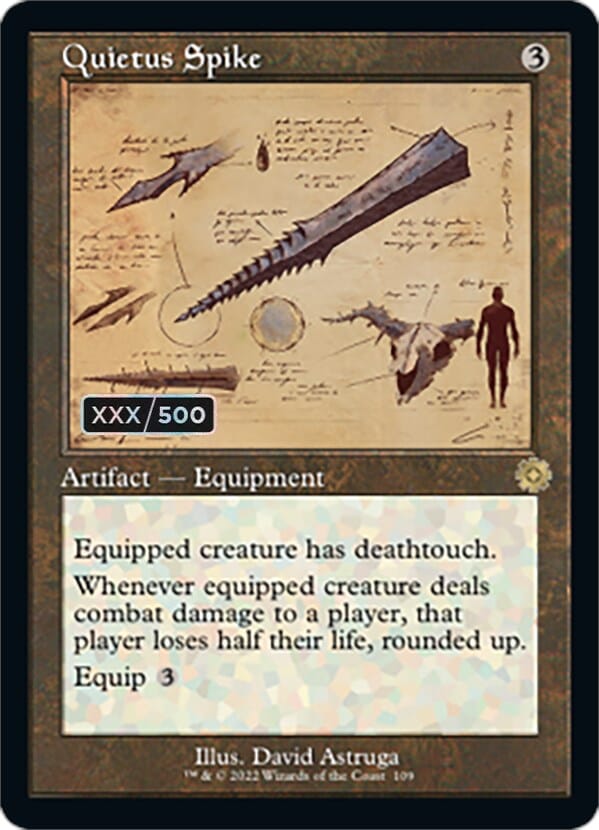 Quietus Spike (Retro Schematic) (Serial Numbered) [The Brothers' War Retro Artifacts] MTG Single Magic: The Gathering  | Multizone: Comics And Games