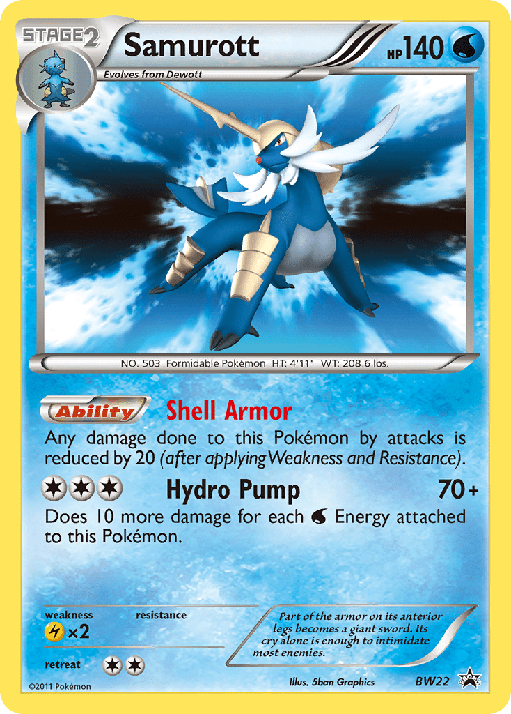 Samurott (BW22) [Black & White: Black Star Promos] Pokemon Single Pokémon  | Multizone: Comics And Games
