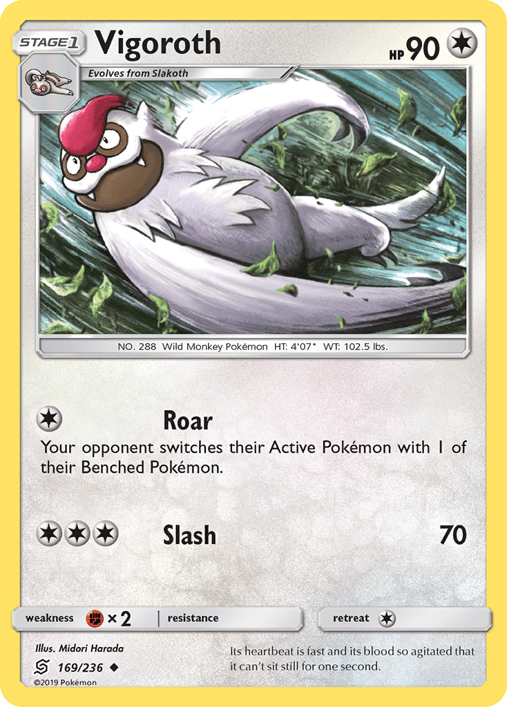 Vigoroth (169/236) [Sun & Moon: Unified Minds] Pokemon Single Pokémon  | Multizone: Comics And Games