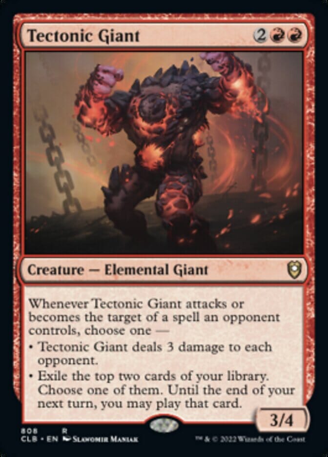Tectonic Giant [Commander Legends: Battle for Baldur's Gate] MTG Single Magic: The Gathering  | Multizone: Comics And Games