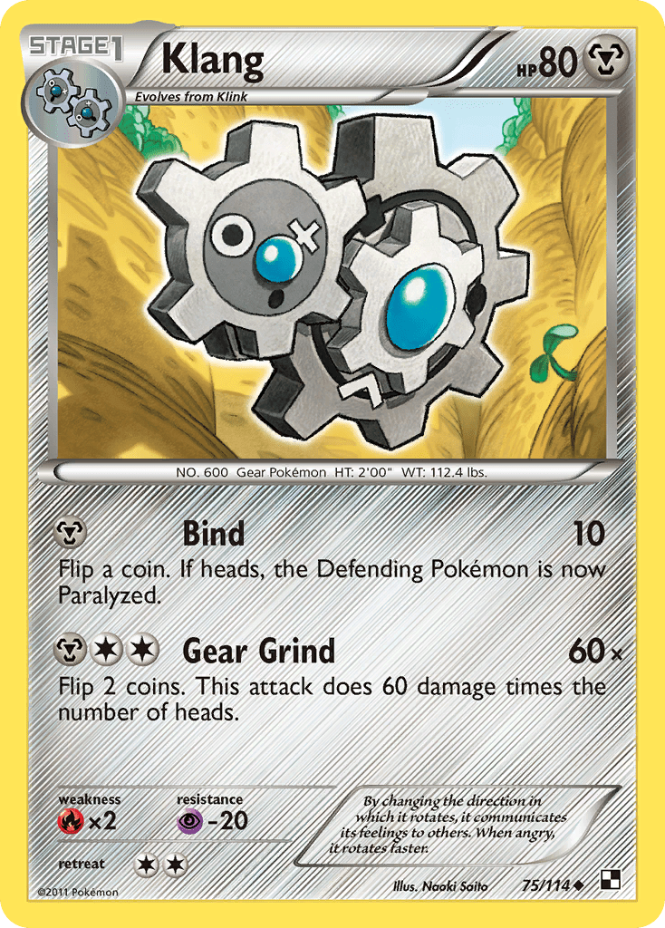 Klang (75/114) [Black & White: Base Set] Pokemon Single Pokémon  | Multizone: Comics And Games