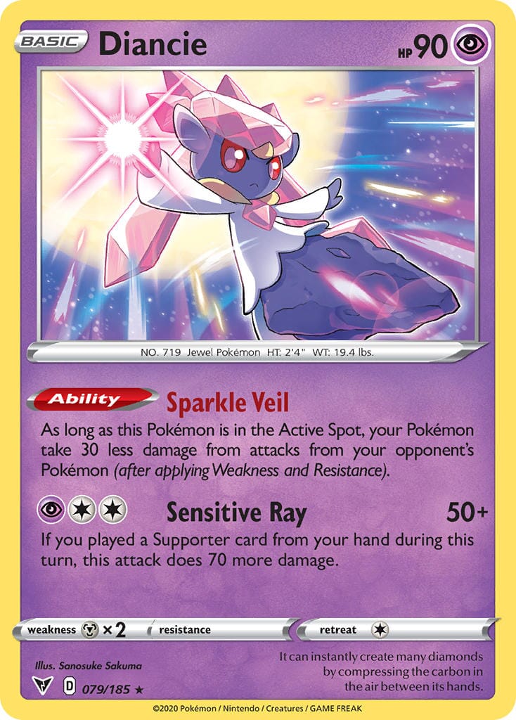 Diancie (079/185) [Sword & Shield: Vivid Voltage] Pokemon Single Pokémon  | Multizone: Comics And Games