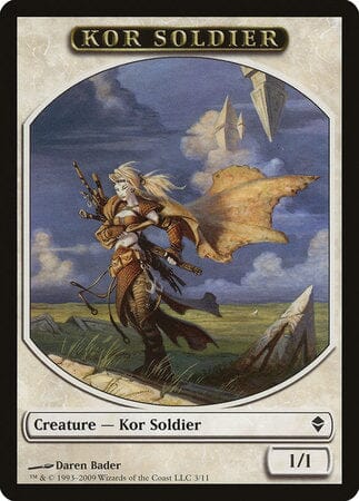 Kor Soldier Token [Zendikar Tokens] MTG Single Magic: The Gathering  | Multizone: Comics And Games