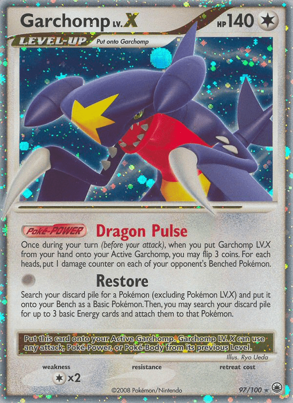 Garchomp LV.X (97/100) [Diamond & Pearl: Majestic Dawn] Pokemon Single Pokémon  | Multizone: Comics And Games