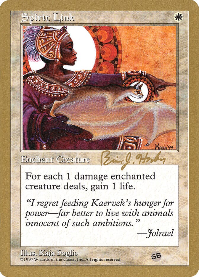 Spirit Link (Brian Hacker) (SB) [World Championship Decks 1998] MTG Single Magic: The Gathering  | Multizone: Comics And Games