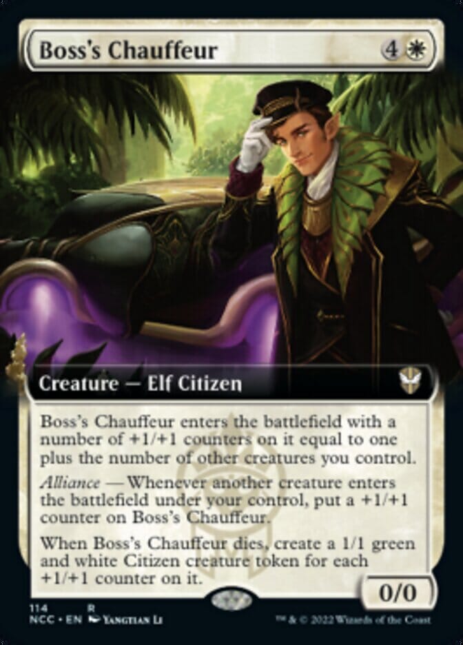 Boss's Chauffeur (Extended Art) [Streets of New Capenna Commander] MTG Single Magic: The Gathering  | Multizone: Comics And Games