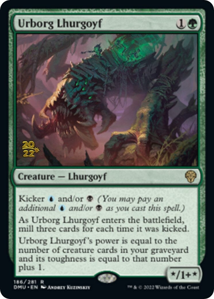 Urborg Lhurgoyf [Dominaria United Prerelease Promos] MTG Single Magic: The Gathering  | Multizone: Comics And Games