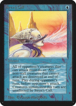 Siren's Call [Limited Edition Alpha] MTG Single Magic: The Gathering  | Multizone: Comics And Games