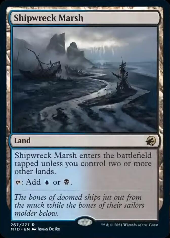 Shipwreck Marsh [Innistrad: Midnight Hunt] MTG Single Magic: The Gathering  | Multizone: Comics And Games