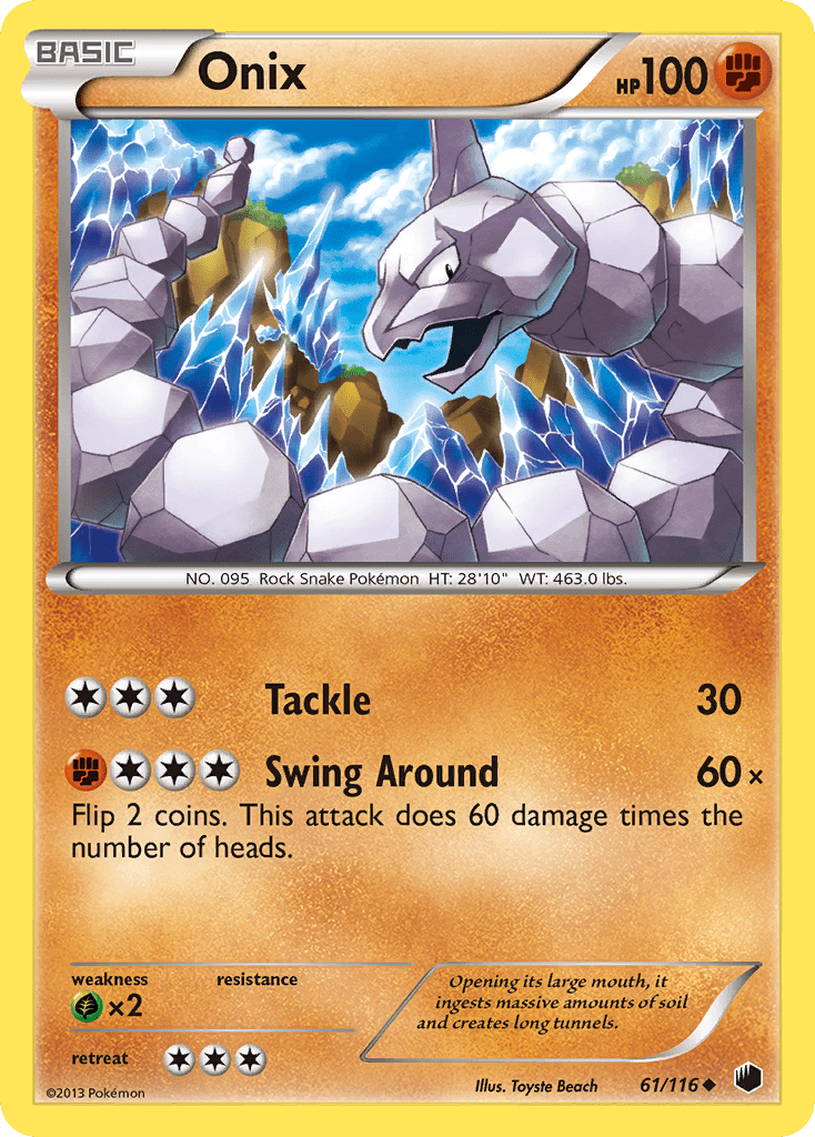 Onix (61/116) [Black & White: Plasma Freeze] Pokemon Single Pokémon  | Multizone: Comics And Games