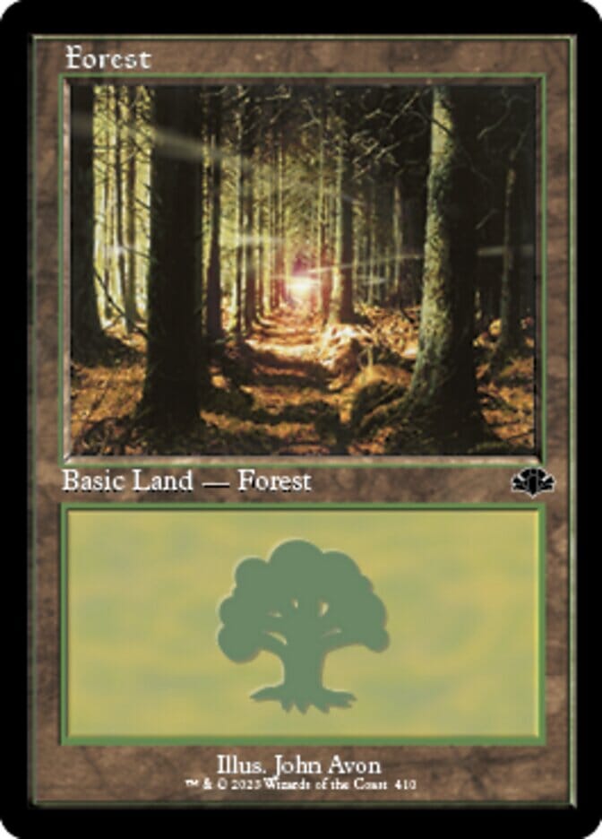 Forest (410) (Retro) [Dominaria Remastered] MTG Single Magic: The Gathering  | Multizone: Comics And Games