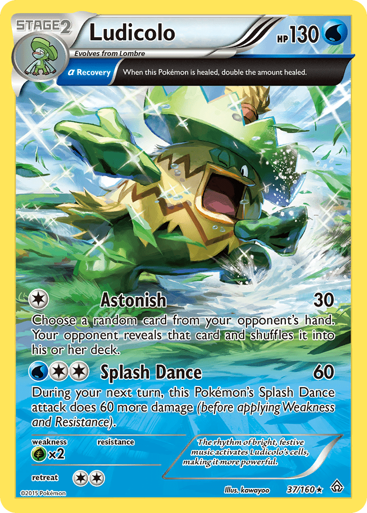 Ludicolo (37/160) [XY: Primal Clash] Pokemon Single Pokémon  | Multizone: Comics And Games