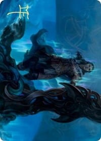 Cosima, God of the Voyage Art Card (Gold-Stamped Signature) [Kaldheim: Art Series] MTG Single Magic: The Gathering  | Multizone: Comics And Games