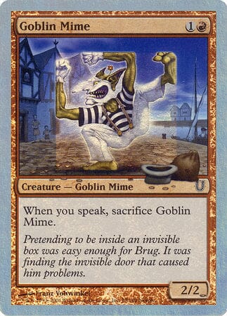 Goblin Mime (Alternate Foil) [Unhinged] MTG Single Magic: The Gathering  | Multizone: Comics And Games