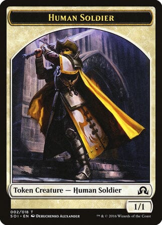 Human Soldier Token [Shadows over Innistrad Tokens] MTG Single Magic: The Gathering  | Multizone: Comics And Games
