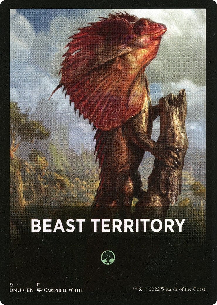 Beast Territory Theme Card [Dominaria United Tokens] MTG Single Magic: The Gathering  | Multizone: Comics And Games