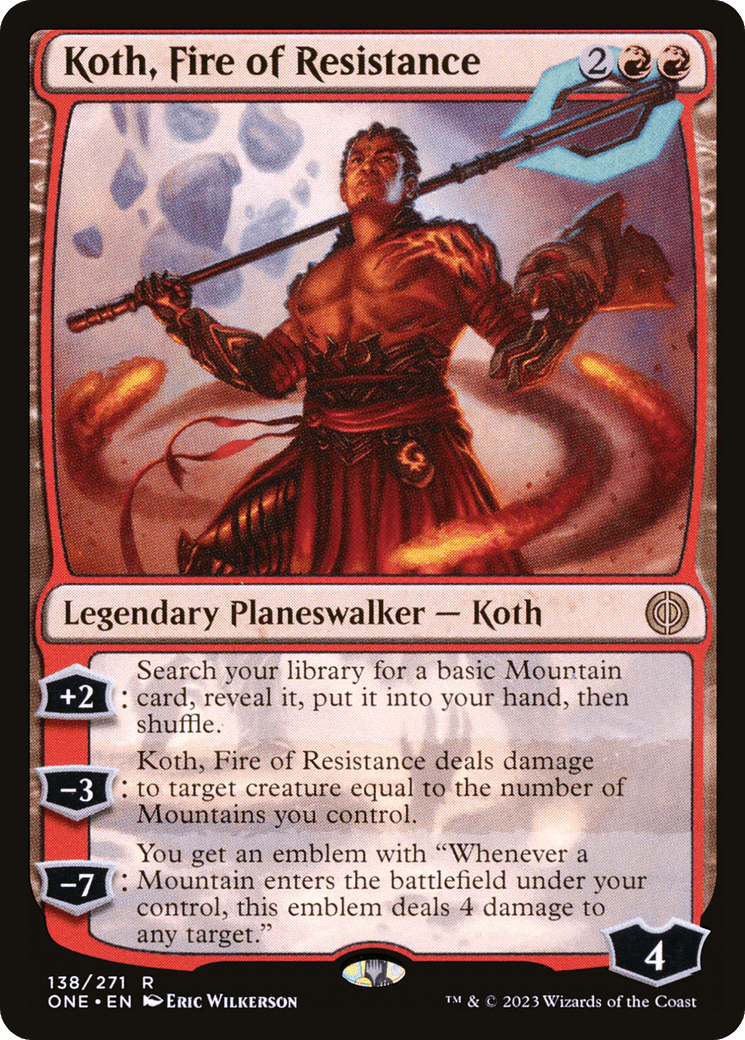 Koth, Fire of Resistance [Phyrexia: All Will Be One] MTG Single Magic: The Gathering  | Multizone: Comics And Games