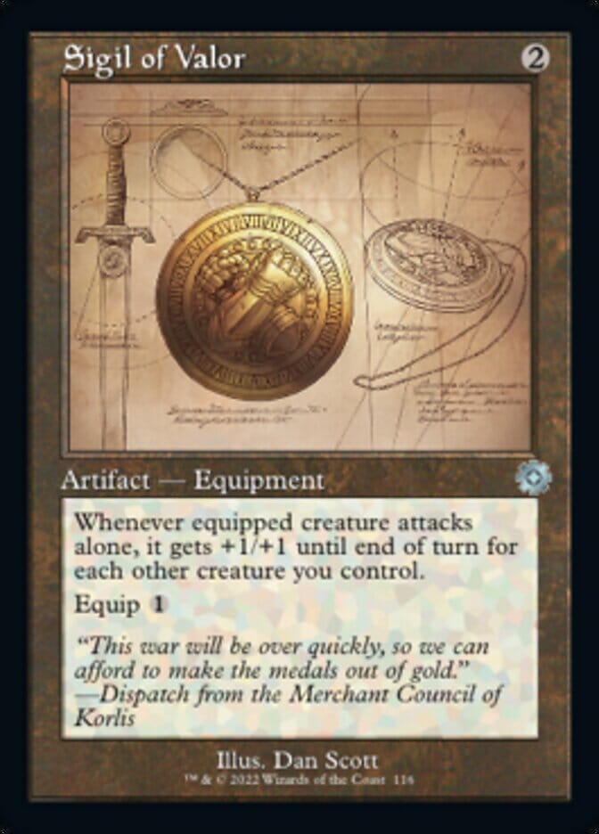 Sigil of Valor (Retro Schematic) [The Brothers' War Retro Artifacts] MTG Single Magic: The Gathering  | Multizone: Comics And Games