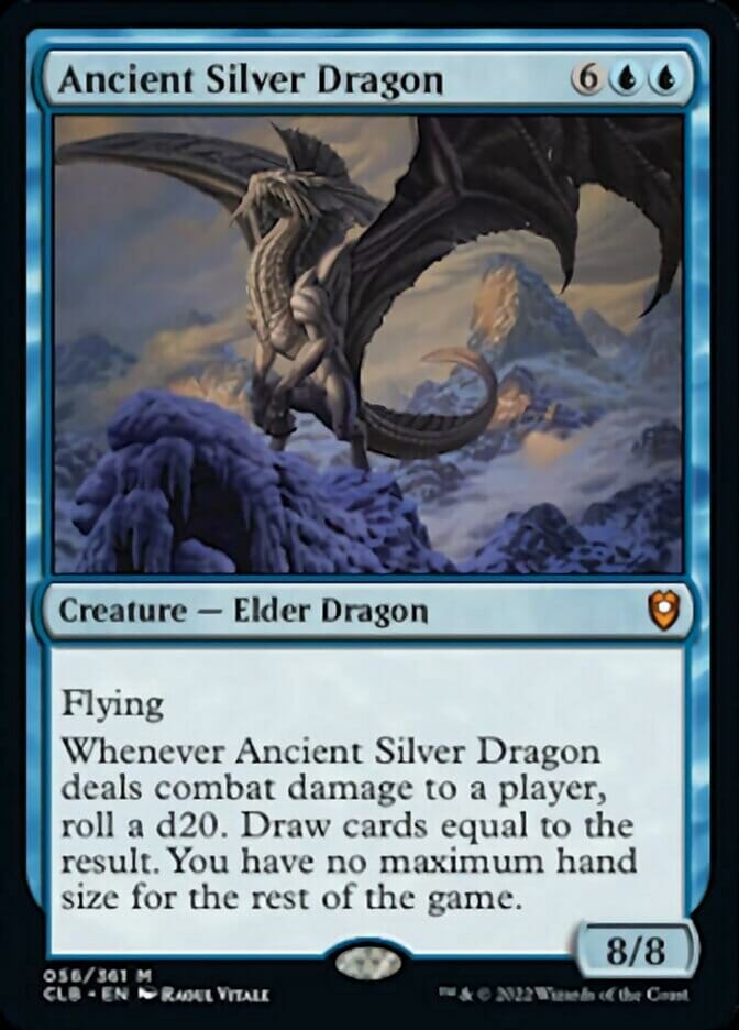 Ancient Silver Dragon [Commander Legends: Battle for Baldur's Gate] MTG Single Magic: The Gathering  | Multizone: Comics And Games