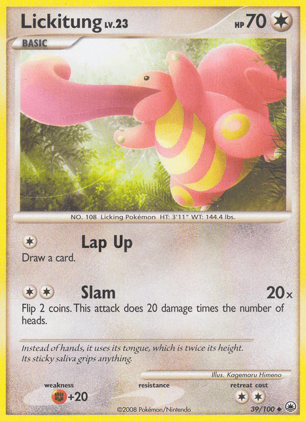 Lickitung (39/100) [Diamond & Pearl: Majestic Dawn] Pokemon Single Pokémon  | Multizone: Comics And Games