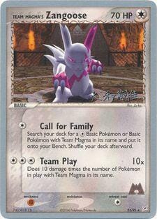 Team Magma's Zangoose (23/95) (Magma Spirit - Tsuguyoshi Yamato) [World Championships 2004] Pokemon Single Pokémon  | Multizone: Comics And Games