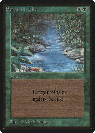 Stream of Life [Limited Edition Beta] MTG Single Magic: The Gathering  | Multizone: Comics And Games