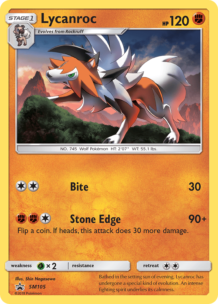 Lycanroc (SM105) [Sun & Moon: Black Star Promos] Pokemon Single Pokémon  | Multizone: Comics And Games