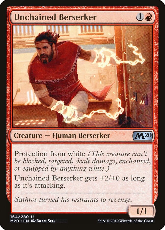 Unchained Berserker [Core Set 2020] MTG Single Magic: The Gathering  | Multizone: Comics And Games