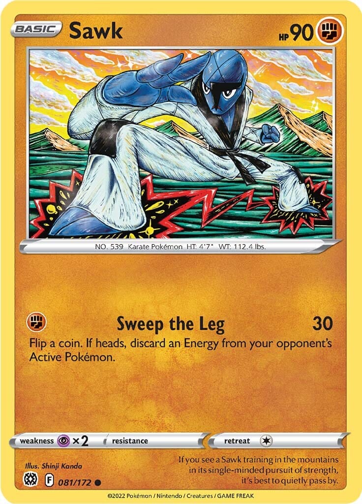 Sawk (081/172) [Sword & Shield: Brilliant Stars] Pokemon Single Pokémon  | Multizone: Comics And Games