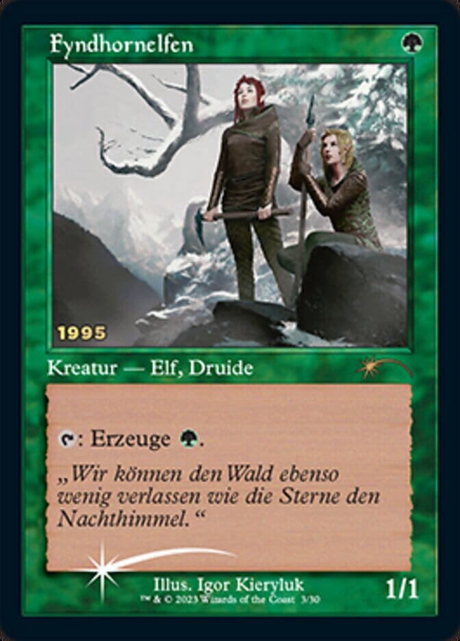 Fyndhornelfen (Fyndhorn Elves) [30th Anniversary Promos] MTG Single Magic: The Gathering  | Multizone: Comics And Games