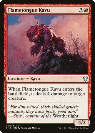 Flametongue Kavu [Commander Anthology Volume II] MTG Single Magic: The Gathering  | Multizone: Comics And Games