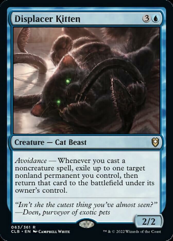 Displacer Kitten [Commander Legends: Battle for Baldur's Gate] MTG Single Magic: The Gathering  | Multizone: Comics And Games