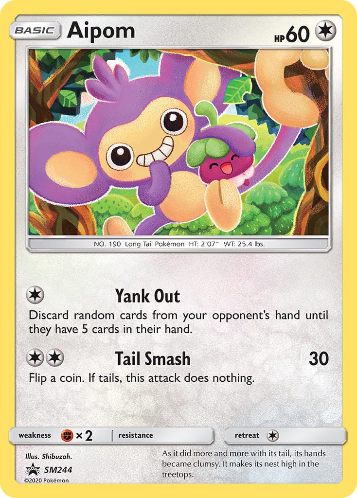 Aipom (SM244) [Sun & Moon: Black Star Promos] Pokemon Single Pokémon  | Multizone: Comics And Games