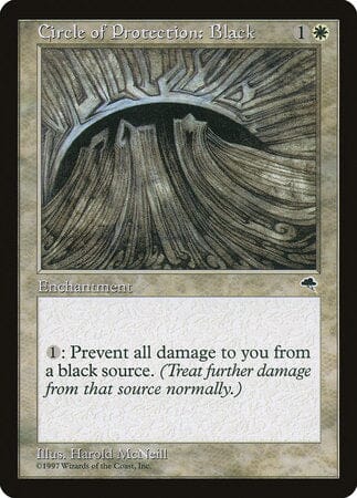 Circle of Protection: Black [Tempest] MTG Single Magic: The Gathering  | Multizone: Comics And Games