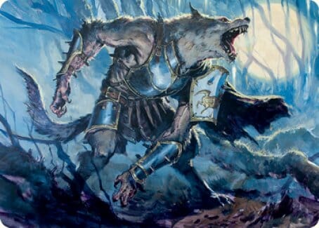 Moonrage Brute Art Card [Innistrad: Midnight Hunt Art Series] MTG Single Magic: The Gathering  | Multizone: Comics And Games