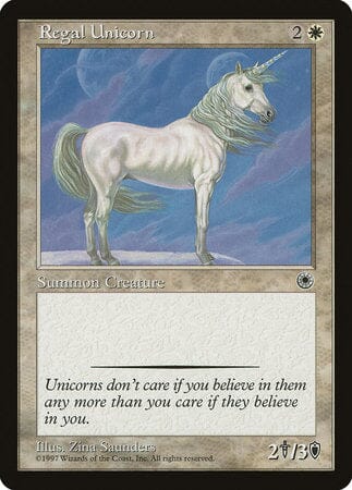 Regal Unicorn [Portal] MTG Single Magic: The Gathering  | Multizone: Comics And Games