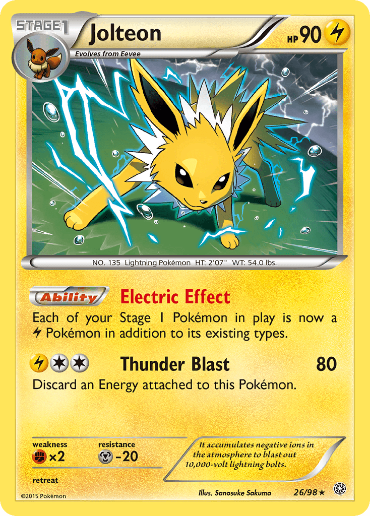 Jolteon (26/98) [XY: Ancient Origins] Pokemon Single Pokémon  | Multizone: Comics And Games