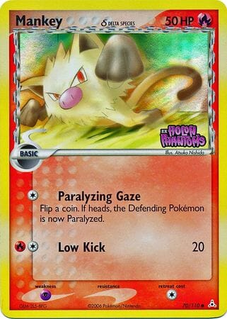Mankey (70/110) (Delta Species) (Stamped) [EX: Holon Phantoms] Pokemon Single Pokémon  | Multizone: Comics And Games
