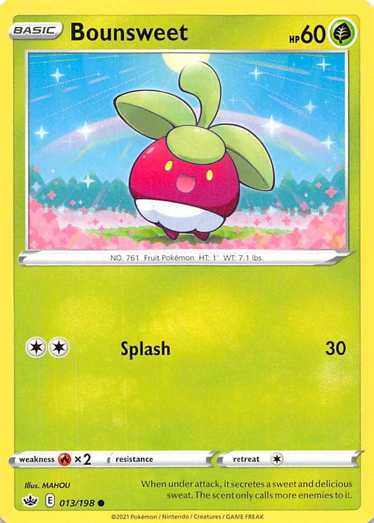 Bounsweet (013/198) [Sword & Shield: Chilling Reign] Pokemon Single Pokémon  | Multizone: Comics And Games