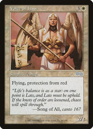 Voice of Law [Urza's Saga] MTG Single Magic: The Gathering  | Multizone: Comics And Games