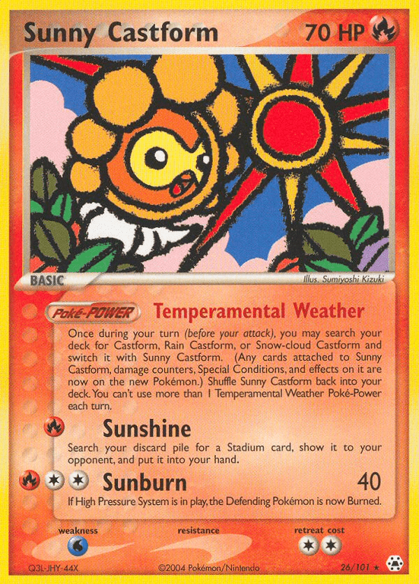 Sunny Castform (26/101) [EX: Hidden Legends] Pokemon Single Pokémon  | Multizone: Comics And Games