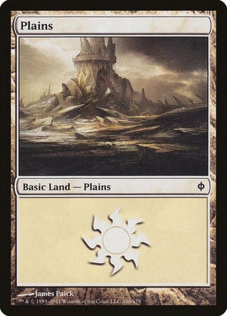 Plains (166) [New Phyrexia] MTG Single Magic: The Gathering  | Multizone: Comics And Games