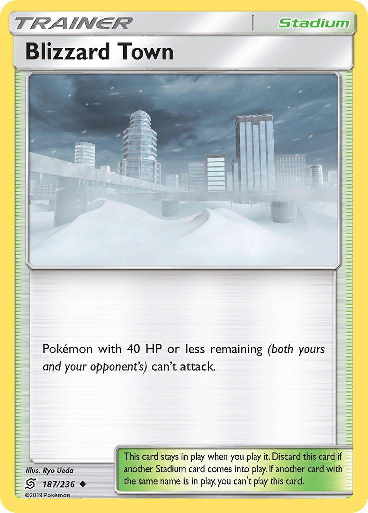 Blizzard Town (187/236) [Sun & Moon: Unified Minds] Pokemon Single Pokémon  | Multizone: Comics And Games