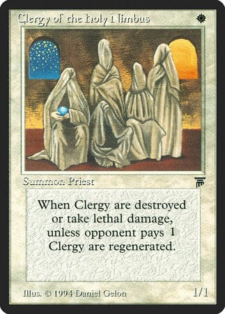 Clergy of the Holy Nimbus [Legends] MTG Single Magic: The Gathering  | Multizone: Comics And Games
